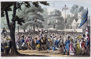St Louis Fête: la canaille - in „Life in Paris“ von David Carey, London von George Cruikshank