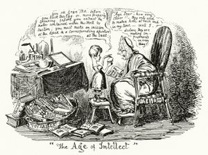 Das Zeitalter des Intellekts (Gravur) von George Cruikshank