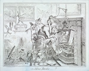 Die blauen Teufel von George Cruikshank