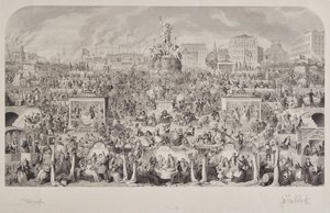 Die Trinkgewohnheiten der Gesellschaft oder Verehrung des Bacchus von George Cruikshank