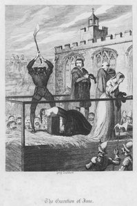 Die Hinrichtung von Jane von George Cruikshank