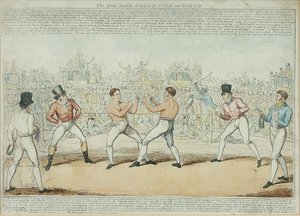 Das große Match zwischen Randall und Martin von George Cruikshank
