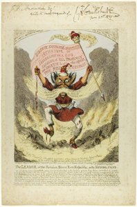 Der Anführer der Pariser Blutroten Republik von George Cruikshank