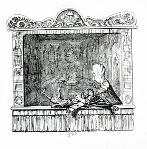 Der Doktor mit Herrn Punch von George Cruikshank