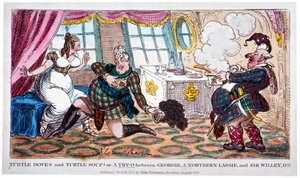 Turteltauben und Schildkrötensuppe!!, 1822 von George Cruikshank