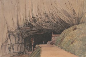 Eingang zur Peak Cavern, oder Teufelsloch, Castleton