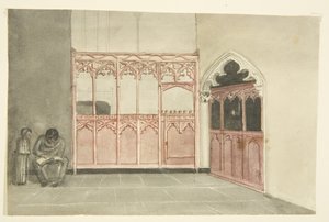 Alte Kapelle in der Kathedrale von Bristol von George Cumberland