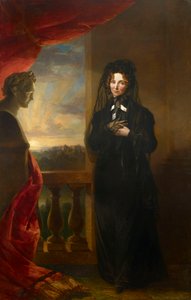 Porträt von Kaiserin Elisabeth Alexejewna 1779-1826 in Trauerkleidung, nach 1825 von George Dawe