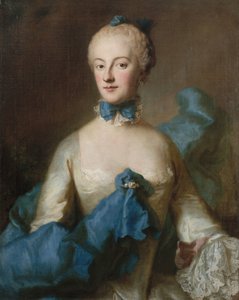 Herzogin Maria Anna Josepha von Bayern 1734-1776, Markgräfin von Baden-Baden, ca. 1750 von George Desmarées