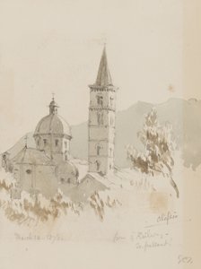 Alassio, von der Eisenbahn, En Passant!, 12. März 1878 von George Douglas Tinling