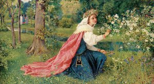 Matilda - Dante, Purgatorio, Canto 28 von George Dunlop Leslie