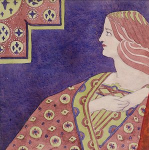 Studie [für dekoratives Panel], ca. 1898-1901 von George Dutch Davidson