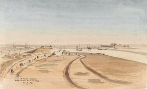 Fort Taku vom Zentrum des südlichen Kavaliers, 30.3.62 von George E.L.S. Sanford