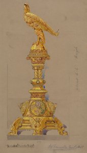 Entwürfe ausgeführt für Jones und Willis, Metall- und Holzarbeiter und Kirchenmöbelhersteller aus Birmingham und London von George Edmund Street