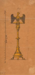 Entwürfe ausgeführt für Jones und Willis, Metall- und Holzarbeiter und Kirchenmöbelhersteller aus Birmingham und London von George Edmund Street