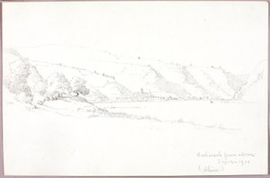 Bacharach von oben (Rhein) von George Elbert Burr