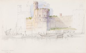 Caernarvon Castle von George Elbert Burr