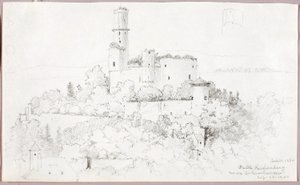 Burg Reichenberg, nahe St. Goarshausen von George Elbert Burr