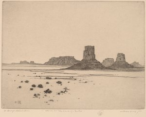 Morgendämmerung im Land der Buttes von George Elbert Burr