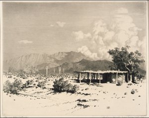 Indianische Häuser, Salt River Mountains, Arizona von George Elbert Burr