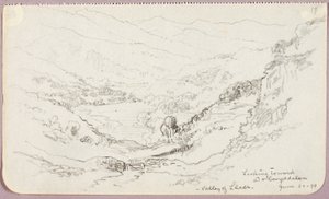 Blick auf Dolwyddelan, Tal von Lledr von George Elbert Burr