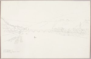 Alte Brücke in Heidelberg von George Elbert Burr