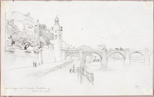 Alte Brücke über die Mosel, Koblenz von George Elbert Burr