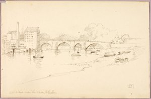 Alte Brücke über den Dee, Chester von George Elbert Burr