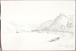 Rhein bei Oberwesel von George Elbert Burr