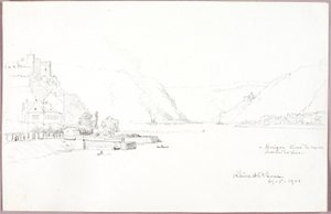 Rhein bei St. Goar von George Elbert Burr