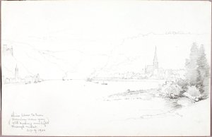 Rhein unterhalb von St. Goar von George Elbert Burr