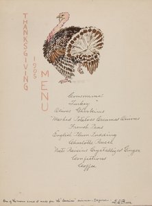 Thanksgiving-Menü von George Elbert Burr