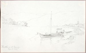 Der Rhein bei Camp von George Elbert Burr