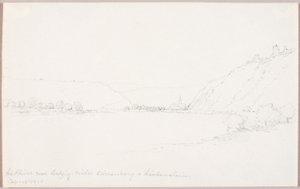 Der Rhein bei Salzig, Burgen Stirrenberg und Liebenstein von George Elbert Burr