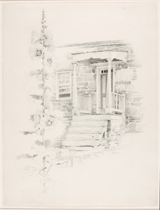 Ohne Titel (Stockrose) von George Elbert Burr