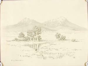 Ohne Titel (Transferzeichnung für Spanish Peaks [Nr. 2]) von George Elbert Burr