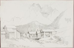 Blick von Sextan, Tirol von George Elbert Burr