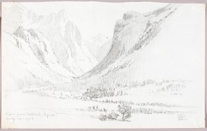 Blick von Toblach, Tirol von George Elbert Burr