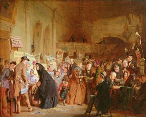 Eine Wahl des Waisenhauses im London Tavern, 1865