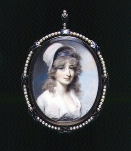 Porträtminiatur von Mrs Lindsay (?) ca. 1790