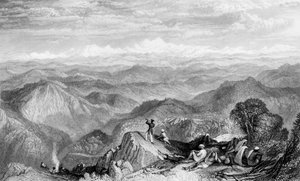 Schneebedecktes Gebirge, von Tyne oder Marna, 1838