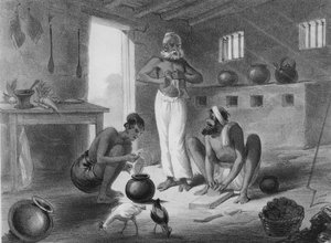 Unsere Küche, ca. 1858 (Lithographie) von George Francklin (after) Atkinson