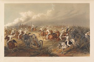 Pferdeartillerie im Einsatz, um 1857 von George Francklin Atkinson