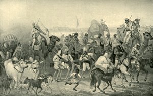 Einheimische Hilfstruppen eilen nach Delhi, ca. 1850er, 1901