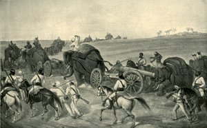 Der Vormarsch des Belagerungsgeschützes nach Delhi, 1857, 1901