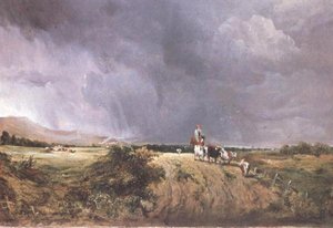 Landschaft mit Kühen von George Frederic Watts