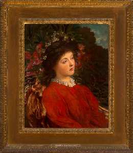 Porträt von Eveleen Tennant (später Mrs F.W.H. Myers) 1876 von George Frederic Watts