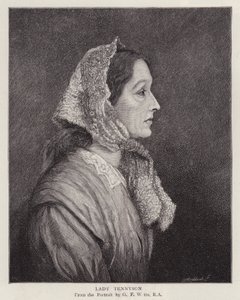 Porträt von Emily Tennyson, Lady Tennyson, Ehefrau des englischen Dichterpreisträgers Alfred, Lord Tennyson von George Frederick (after) Watts