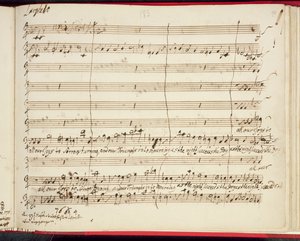 Originalpartitur für Händels letztes Oratorium, Jephtha