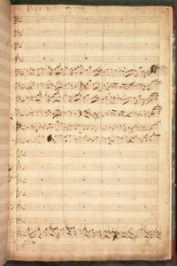 Originalpartitur für die Krönungshymne für George II und Königin Caroline